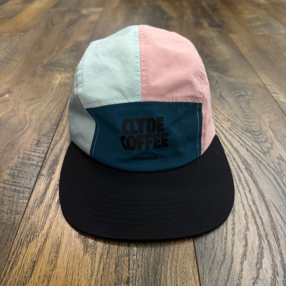 Clyde Coffee Missoula 5 Panel Hat Colorblock Flat Brim Camper Cap Gorpcore